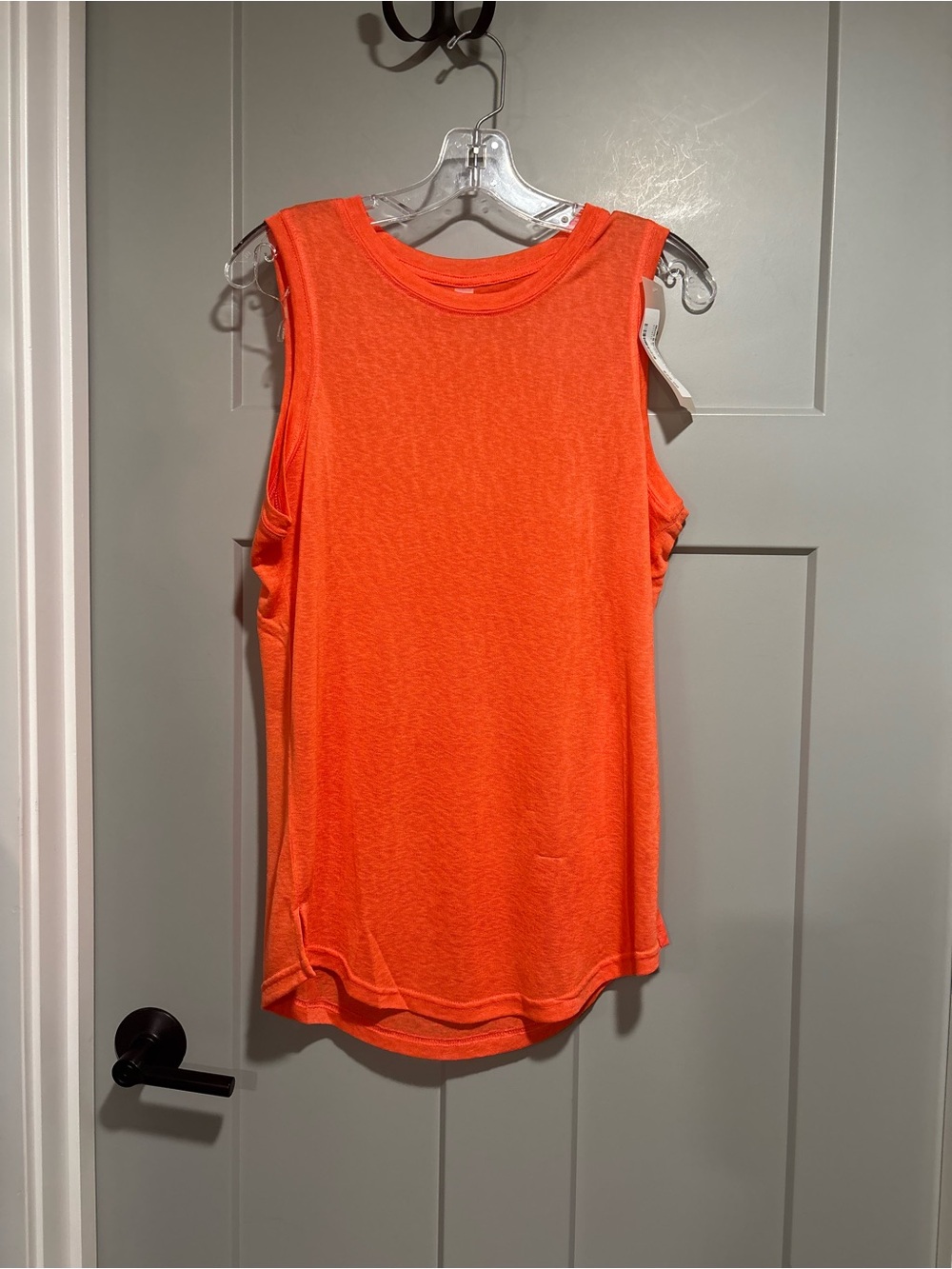 Mono B Neon Orange Sleeveless Athletic Tank